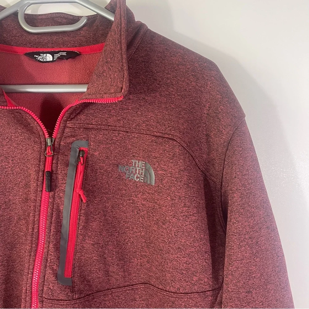 The North Face Men's 1/4 Zip Fleece Lined Pullover Maroon Size XXL